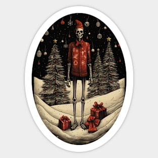 Dead inside but love Christmas Sticker